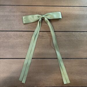Light Green Bow Hair Clip